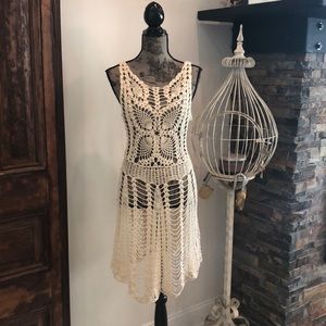Free People Crochet Cover Up